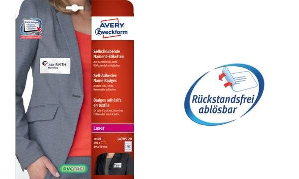 Namensetikett 63,5x29,6mm 540 St./Pack. - Artikel: 129130501-1