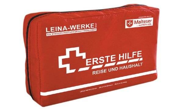 Leina Erste-Hilfe Reise- und Haushalt-Set, 27-teilig, rot