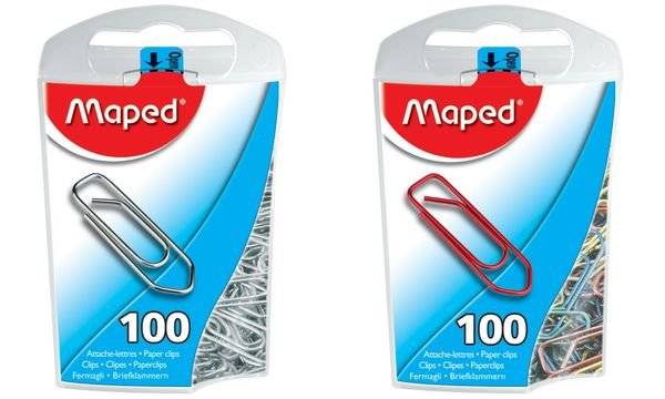Maped Büroklammern, farbig lackierter Stahl, 25 mm-1