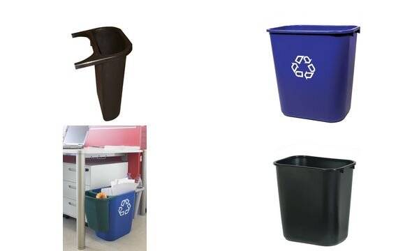 Rubbermaid Zusatzbehälter für Papierkorb, schwarz-1