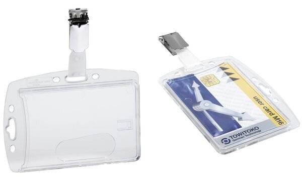 DURABLE - Namensschildhalterung - für 54 x 85 mm - Clip - durchsichtig (Packung mit 25)-10