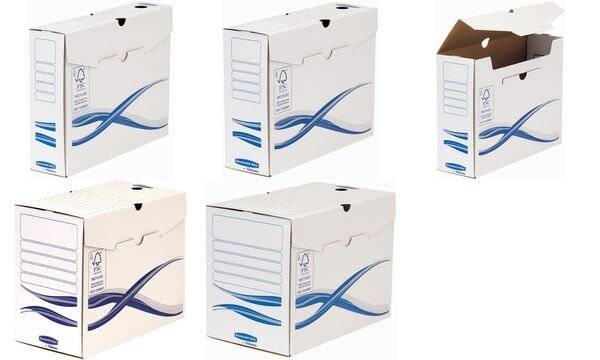 Fellowes BANKERS BOX Basic Archiv-Schachtel, blau, (B)100 mm (5460201)-0