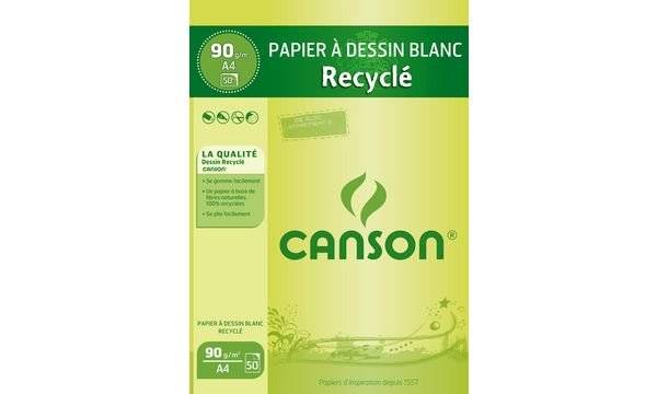 CANSON Malblock Recycling, DIN A4, 90 g/qm, 50 Blatt (5297375)-1