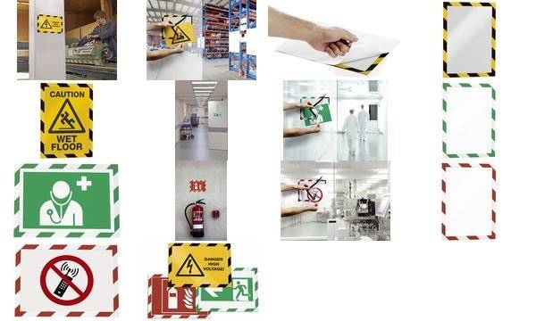Magnetrahmen SECURITY A4 DURAFRAME gelb/schwarz - Artikel: 7830721751-1