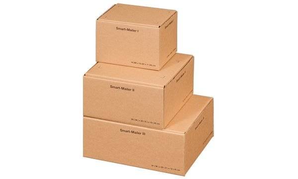 smartboxpro Paket-Versandkarton Smart Mailer, mittel,braun (71600339)