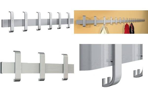 kerkmann Sicherheits-Wandgarderobe Arosa, 12 Haken,alusilber (71400040)