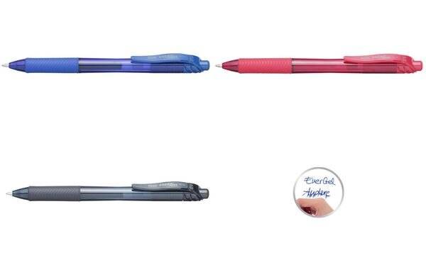Gelroller EnerGel X 0,5mm Druckmechanik blau - Artikel: 303218050-3