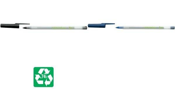 Kugelschreiber ECOlutions Round Stic - 0,4 mm schwarz.-1