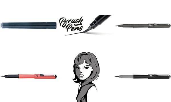 PentelArts Nachfüllpatrone FP10-NO für Pinselstift, grau (67006760)