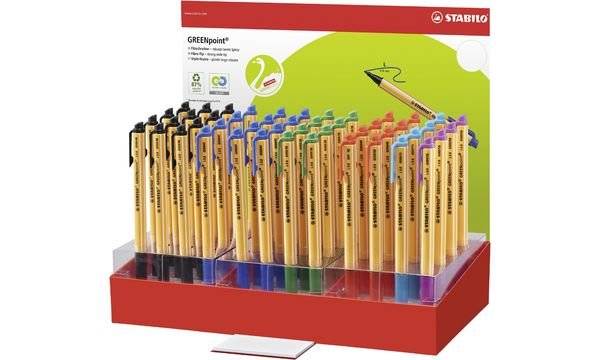 STABILO Faserschreiber GREENpoint, 48er Display-0