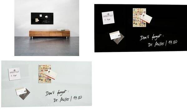Magnetboard Artverum 910x460x15mm Glas schwarz-4