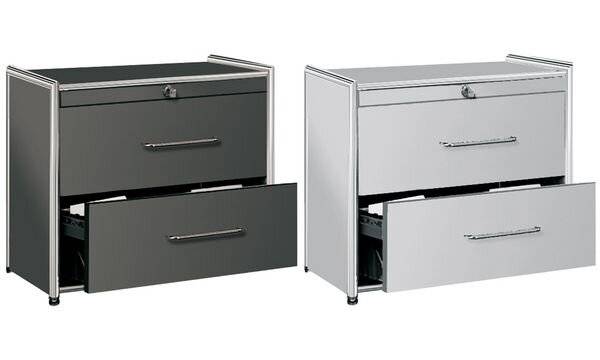 Hängeregistraturschrank Artline Transparent BxTxH 100x47x80cm anthrazit-2