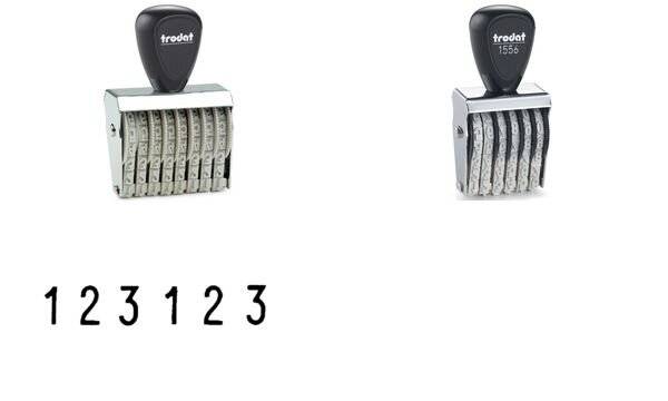 trodat Ziffernstempel, 6-stellig, Abdruckmaße: 9 x 41 mm (62514892)-0