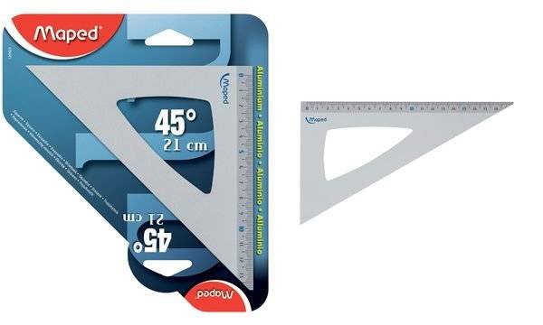 Maped Zeichendreieck 45 Grad, aus Aluminium-1