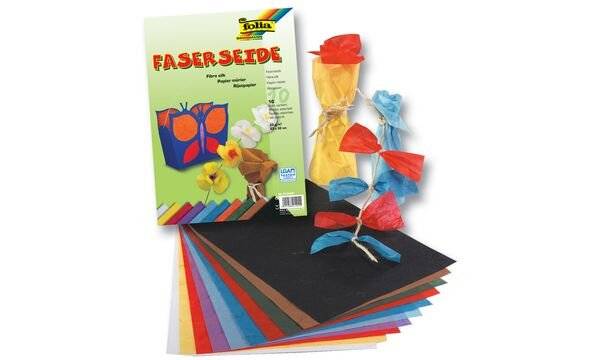 Faserseide 23x32cm 25g/qm VE=10 Blatt sortiert-0