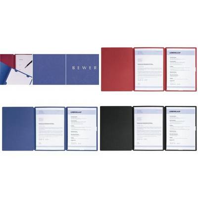 PAGNA Bewerbungsmappe "Spirit", DIN A4, aus Karton, blau (64413702)-0