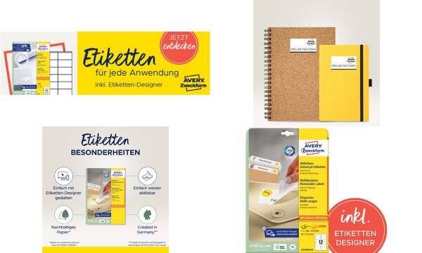 AVERY ZWECKFORM - Avery L6025REV - Entfernbarer Klebstoff - weiß - 46.6 x 63.5 mm 450 Stck. (25 Bogen x 18)-2