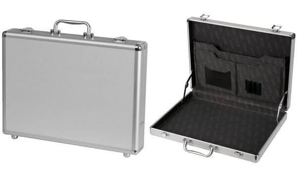 Koffer schmal Minor 40,5x31x6,5cm Aluminium silber-2