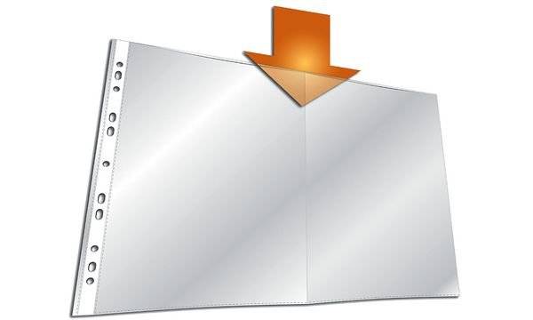 DURABLE Prospekthülle, DIN A3 quer, PP, transparent, 0,06 mm (9267019)