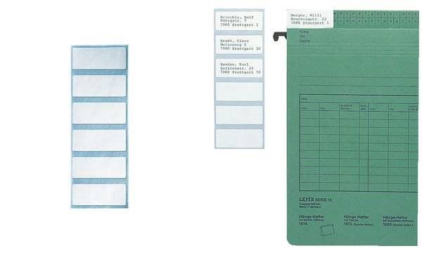 LEITZ Blanko-Beschriftungsschildchen, (B)50 x (H)20 mm, weiß (80600901)-1