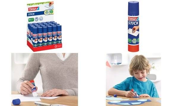 tesa ecoLogo Stick Klebestift, 10 g, Thekendisplay (87570241)