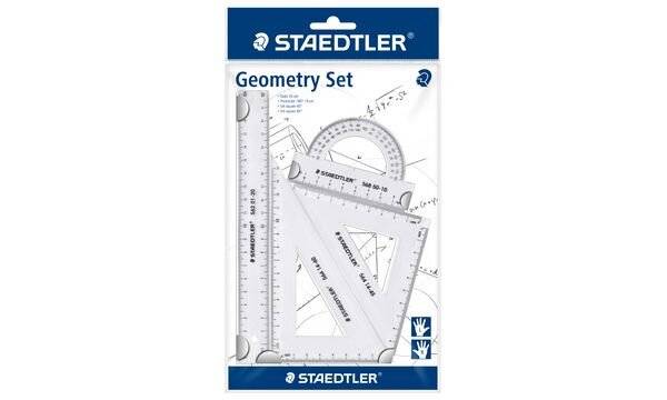 STAEDTLER Geometrie-Set, klein, 4-teilig, transparent-1