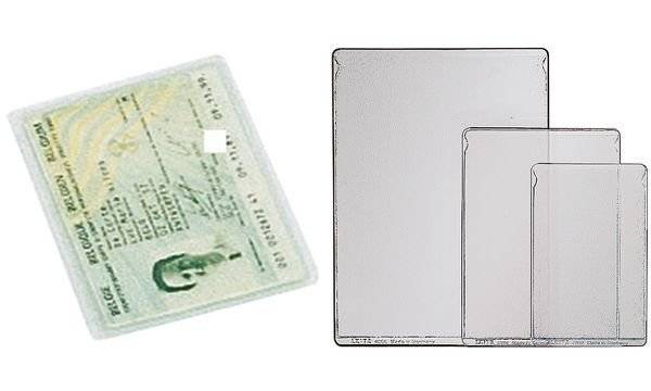 Ausweishüllen 76x105mm 0,20mm PVC transparent genarbt-0