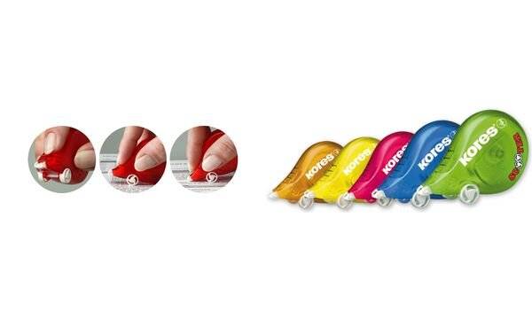 Kores Einweg-Korrekturroller "SCOOTER - 5-Color", sortiert-1