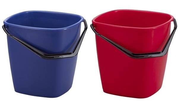 DURABLE Putzeimer BUCKET, 9,5 Liter, rechteckig, rot (9413080)-1