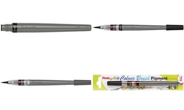 PentelArts Colour Brush Pigment Aquarellpinselstift, grau (67006764)
