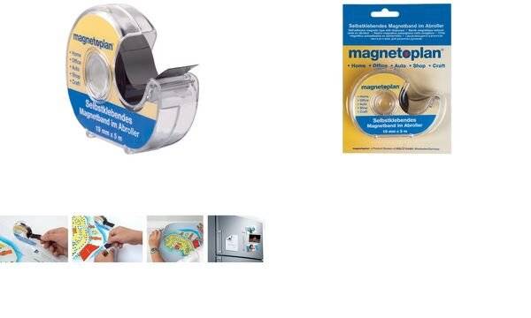 Magnetklebeband Band-B.19mm Bandlänge 5m im Spender MAGNETOPLAN-0