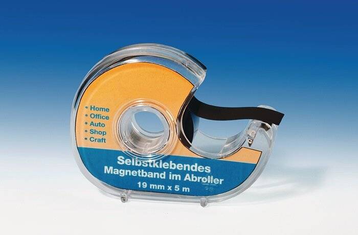 Magnetklebeband Band-B.19mm Bandlänge 5m im Spender MAGNETOPLAN-2