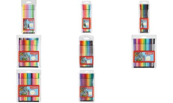 STABILO Fasermaler Pen 68 6806-1 Leuchtfarben 6 St./Pack.-3