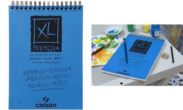 CANSON Skizzen- und Studienblock XL MIX MEDIA, DIN A4 (5807215)-1