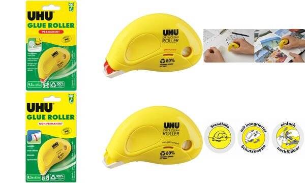 UHU Kleberoller Glue 50520 non perm. Einweg Bl.-2
