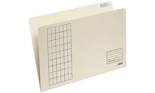 LEITZ Einfach-Einstellmappe, vertikal, Gitterdruck, chamois (80243311)