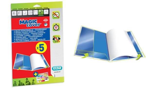 ELBA Buchschoner Magic Cover, Inhalt: 5 Blatt (64271165)-0
