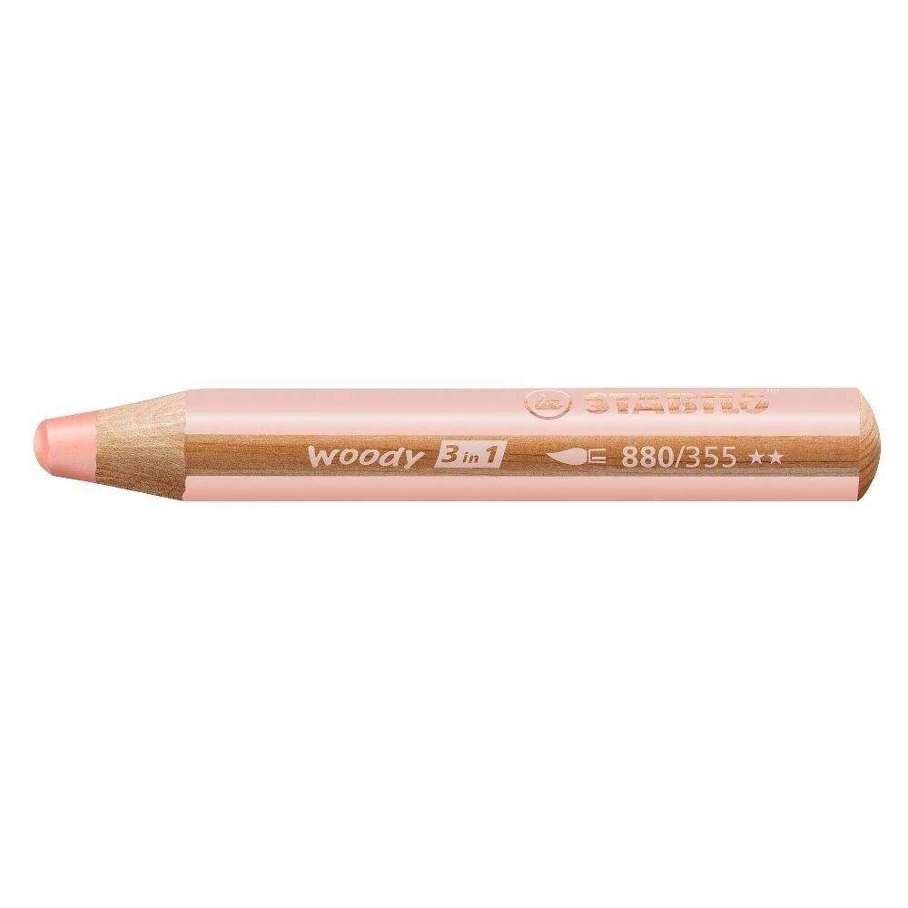 STABILO Multitalentstift woody 3 in 1, rund, fleischorange (5652069)-2