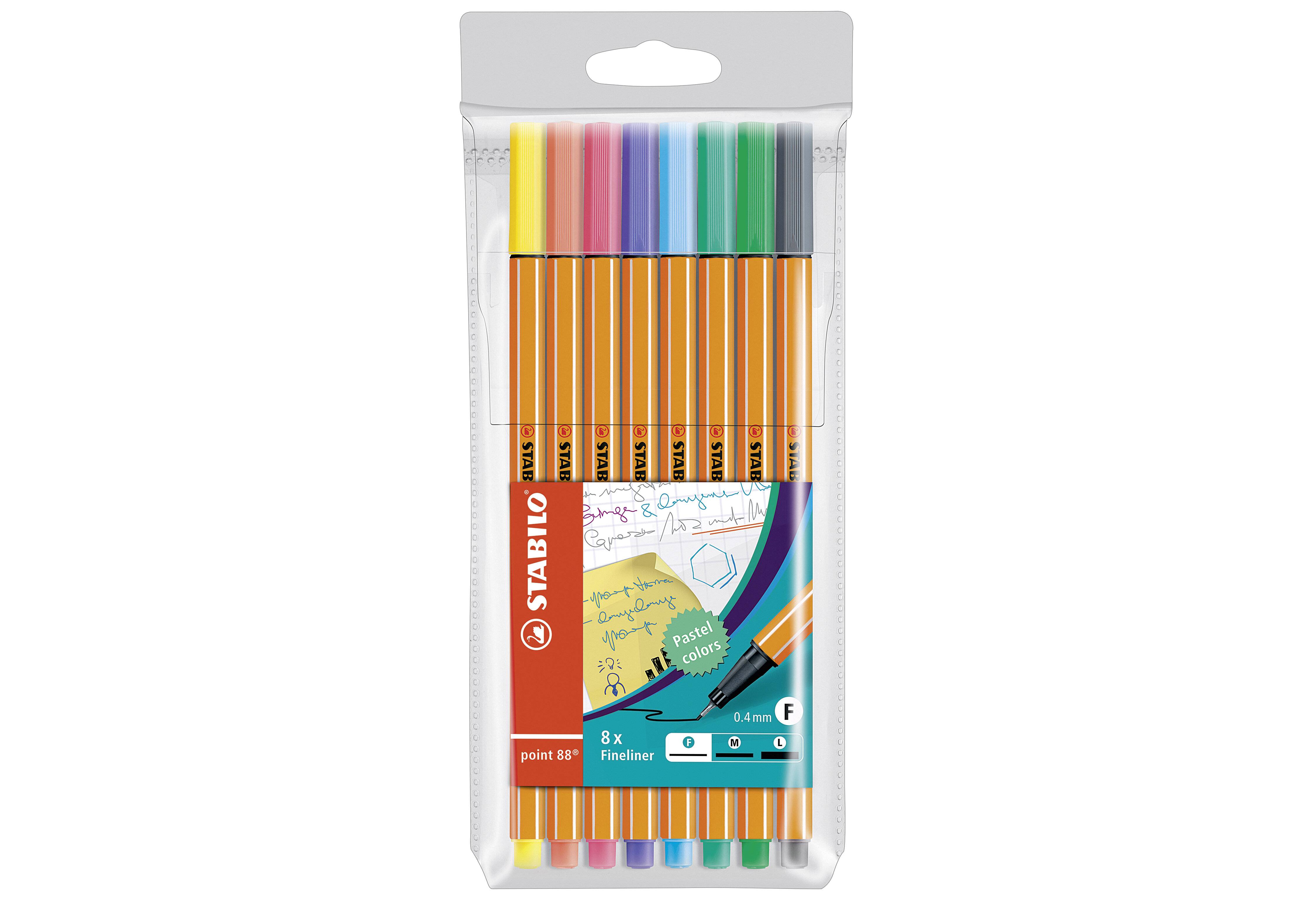 STABILO Fineliner point 88, 8er Kunststoff-Etui (55500146)-1