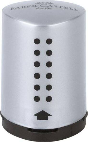 Faber-Castell Einfachspitzdose Grip 2001 183700 silber-2