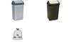 keeeper Abfalleimer "swantje", 50 Liter, silber / anthrazit