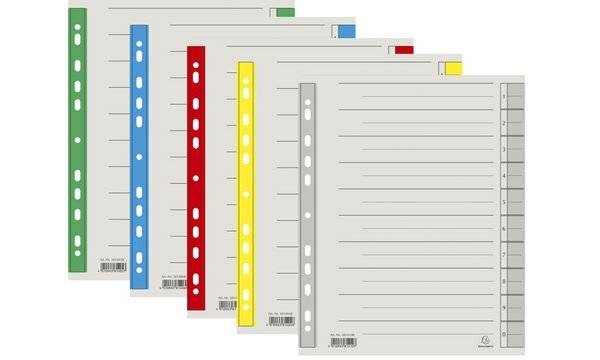 EXACOMPTA Trennblätter, DIN A4 Überbreite, blau (8701531)-0