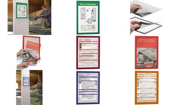 Symbolbild für DURABLE DURAFRAME - Dokumentenhalterung - für A4 - doppelseitig - orange (Packung mit 2)