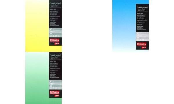 agipa Design-Papier, DIN A4, 80 g/qm, Farbverlauf gelb-1