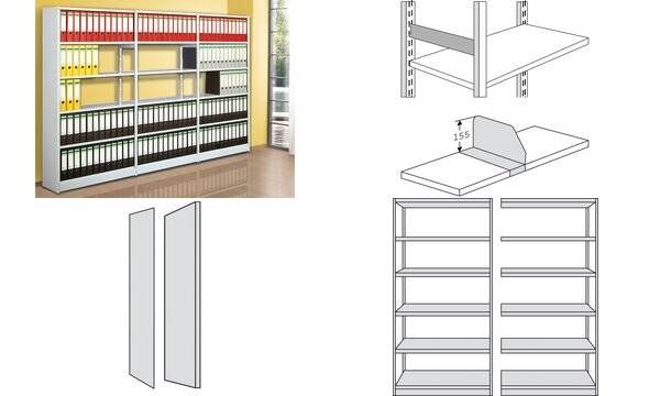 kerkmann Zwischenwand Progress 500, (T)300 x (H)1.900 mm (71400481)-0