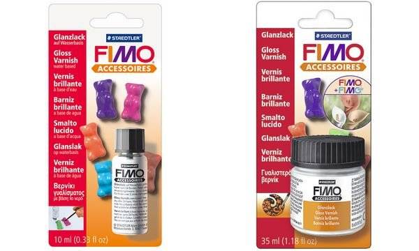 Glanzlack Fimo auf Wasserbasis Glasfläschen 10ml