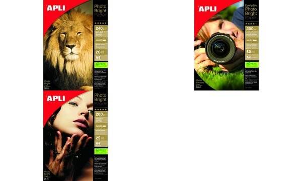 APLI Foto-Papier bright, DIN A4, 240 g/qm, hochglänzend-0