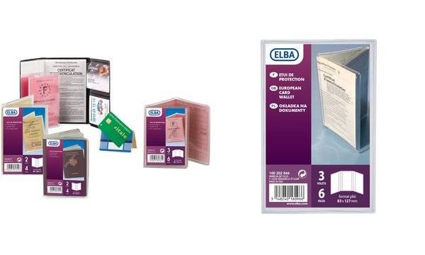 ELBA Ausweishülle, PVC, 3-fach, 0,20 mm, Format: 75 x 105 mm (334184900)-1
