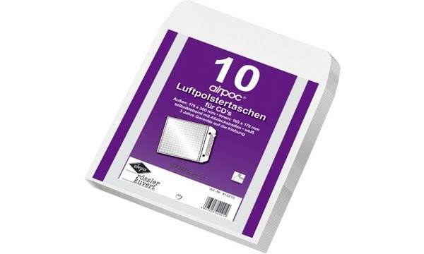 MAILmedia CD-Luftpolster-Versandtaschen, Typ CD, weiß, 14 g (8711026)-1
