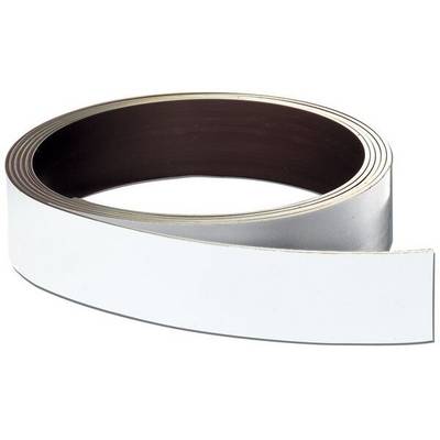FRANKEN Magnetband, (L)10.000 x (T)0,8 x (H)50 mm, weiß (70010685)-0